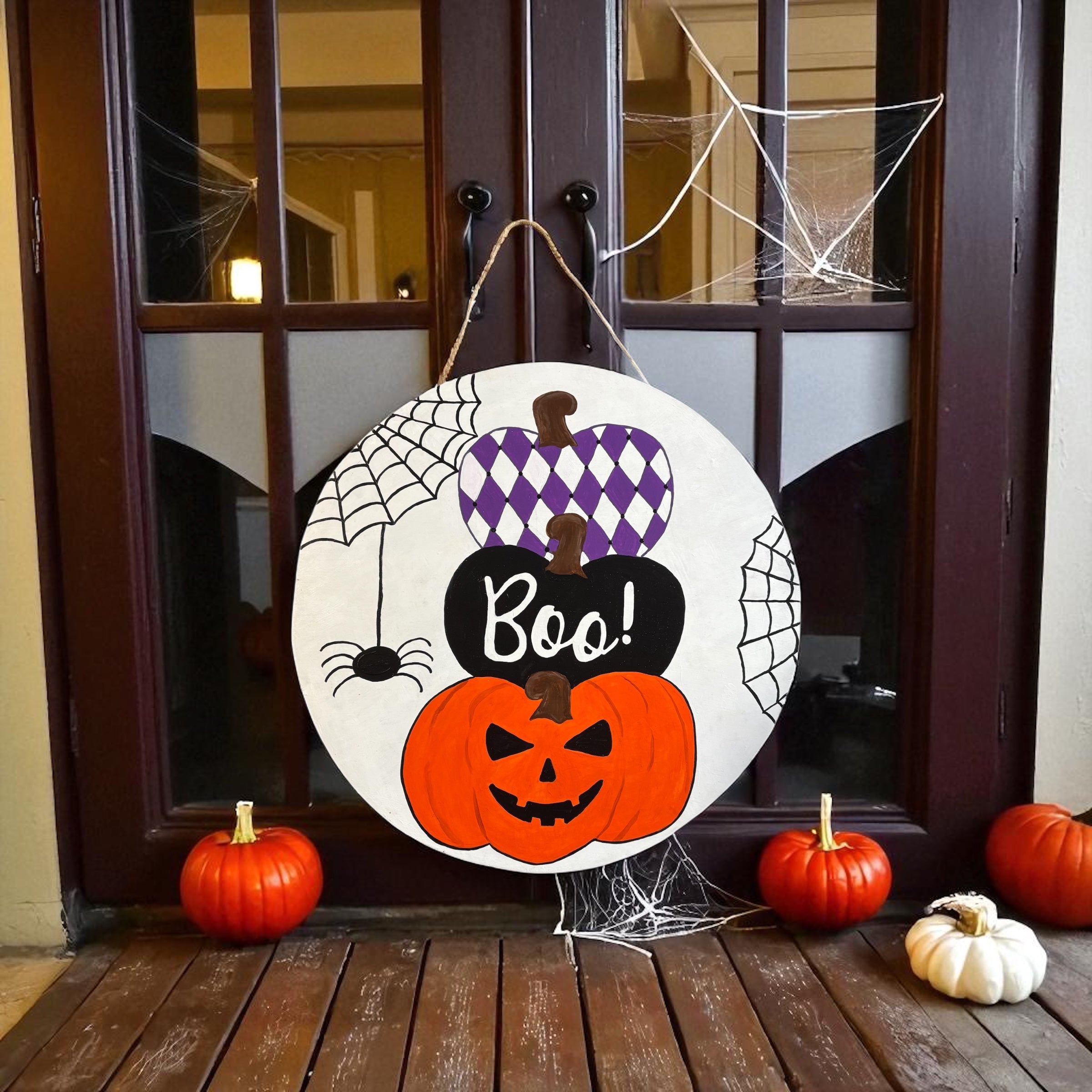 "Boo" Halloween Door Hanger